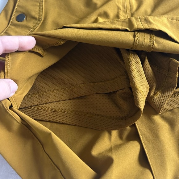 Athleta Gold A-line Mini Skirt with shorts for Work or play - Picture 3 of 8